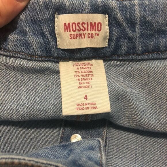 Mossimo button front blue Jean skirt size 4 0152 - Picture 2 of 4